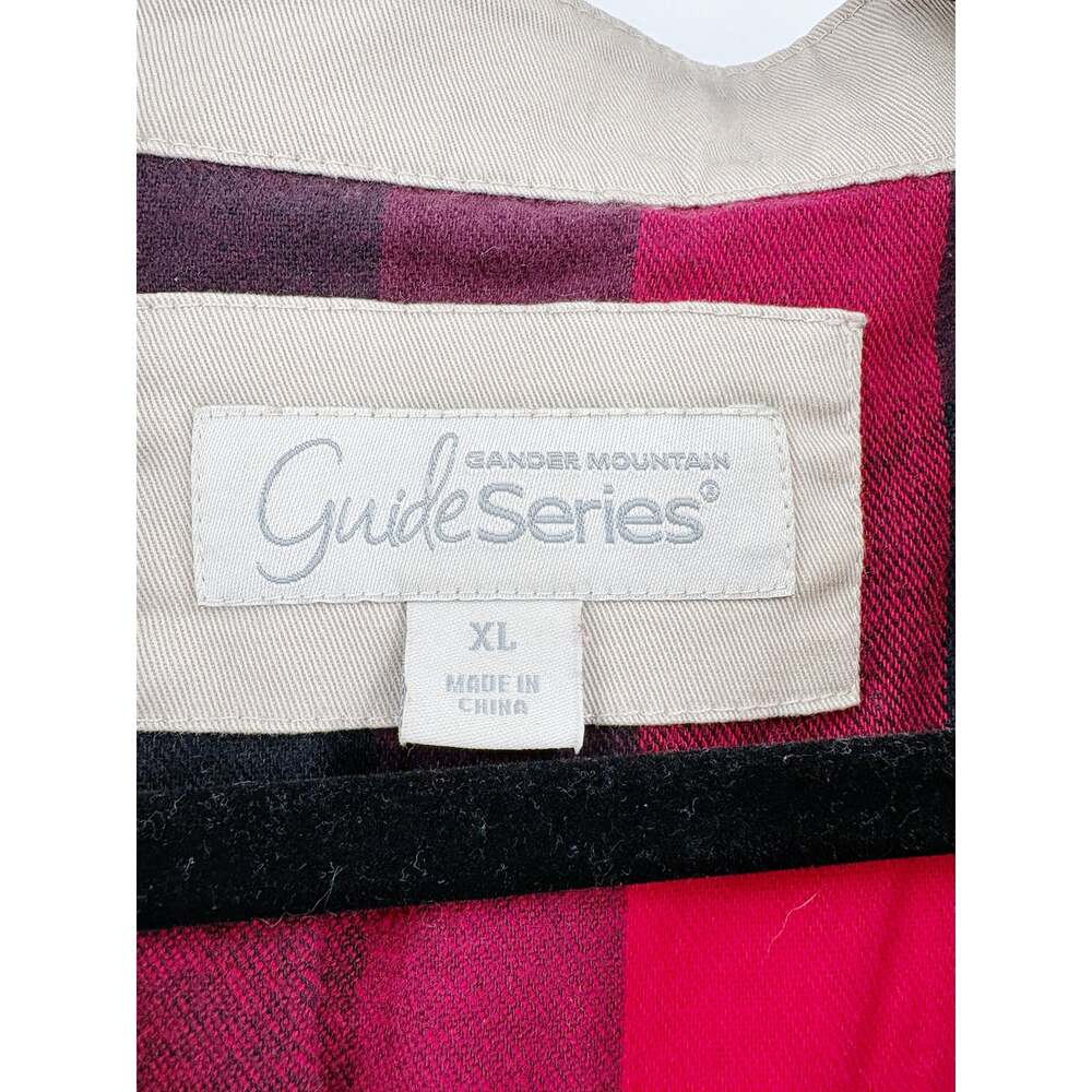 GANDER Mountain Vest Size XL Guide Series Pockets Utility Flannel Interior - Picture 3 of 6